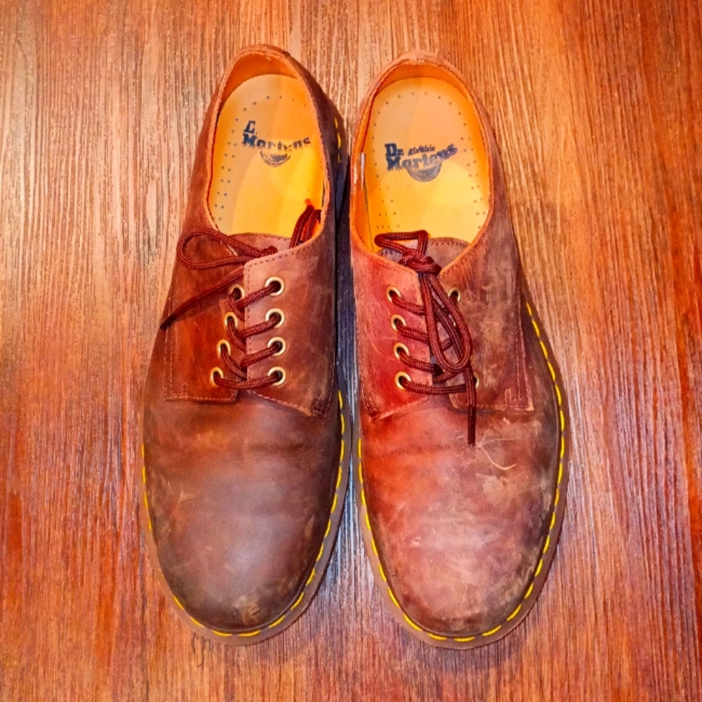Dr Martens Graceland Oxford men's Shoes Leather Brown Mens Size 12